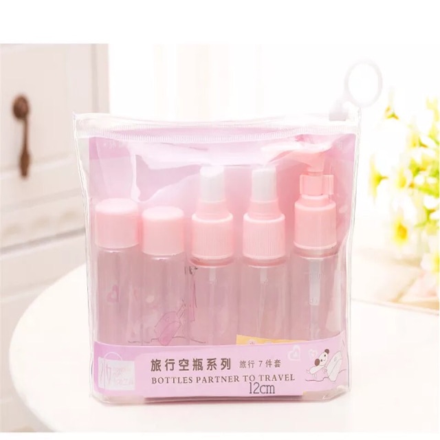 Bottle Toiletries 5in1 Toiletries Kit Bottle 5in1 Travel Botol Refiil Sampo Sabun