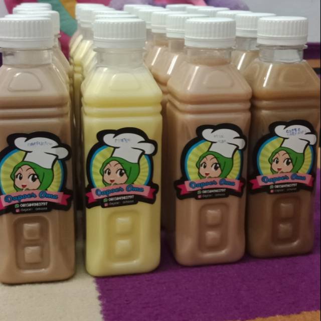 

Milk tea / Caffucino / Mango / Coffe Caramel dengan kemasan botol 250ml