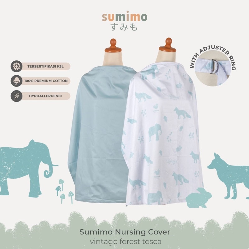 Sumimo NURSING COVER / AURORA Apron Menyusui / Kain Penutup Ibu Menyusui (Free Pouch)