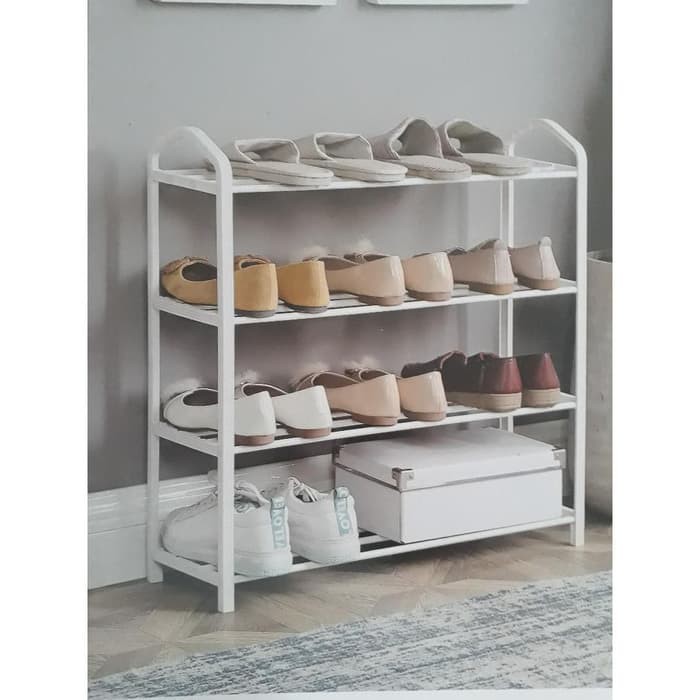 rak sepatu 4 tingkat tempat sepatu 4 susun ace hardware tempat sandal