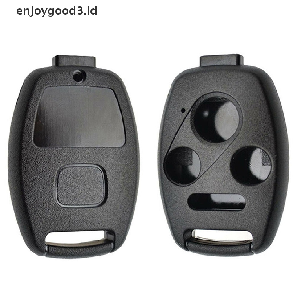 Rumah / Casing Kunci Remote Mobil 2 / 3 / 4 Tombol Plastik Warna Hitam Untuk Accord Civic Cr-V