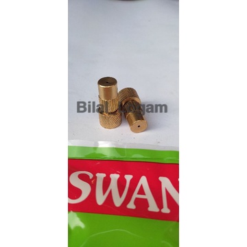 NOZEL SPRAYER KUNINGAN LUBANG 1 JANTUNG ORIGINAL SWAN