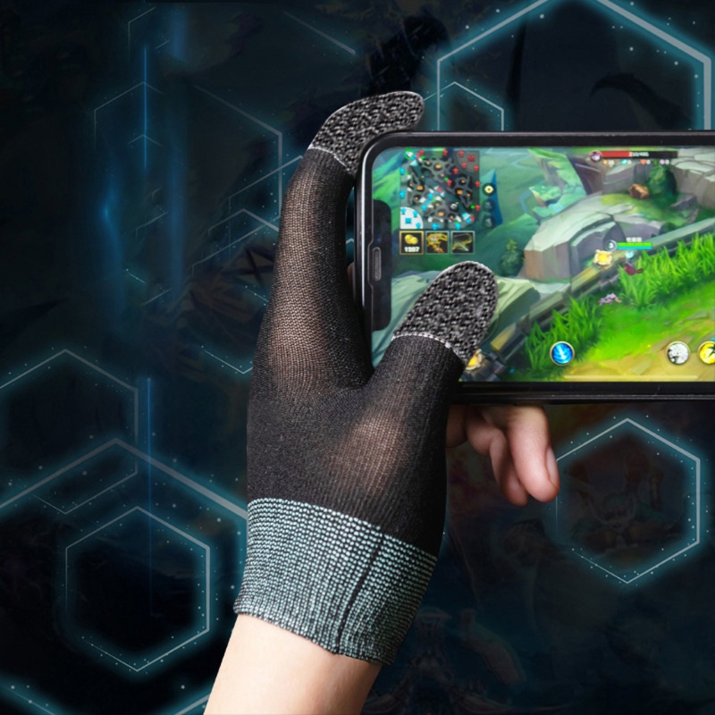 Btsg Lengan Jari Touchscreen Breathable Anti Keringat Untuk Game