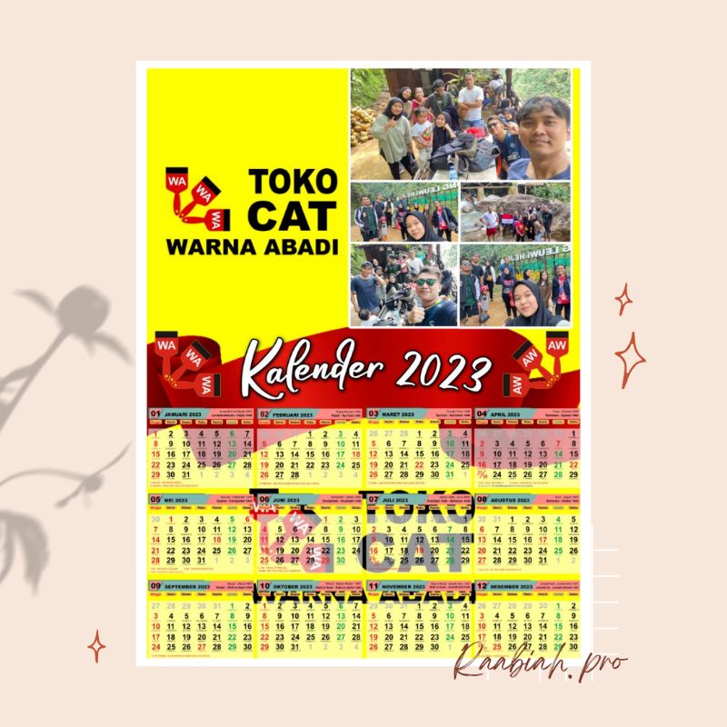 

Grosir Kalender 2023 Custom 50 pcs kalender