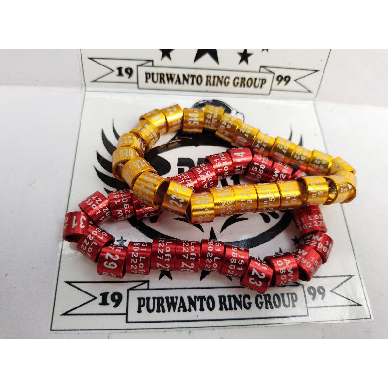 RING GELANG CINCIN DARA MERPATI DEWASA AYAM SERAMA BEO KAKAK TUA MERPATI HIAS (MODEL LASER)