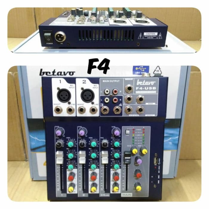 Audio mixer betavo f4 usb