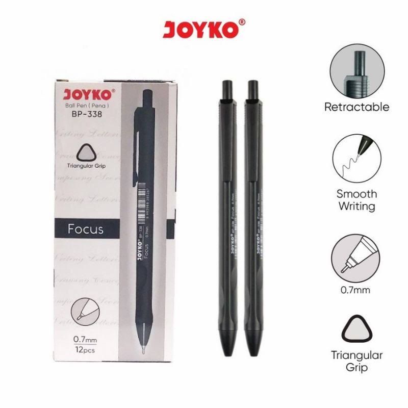 

Pulpen Joyko Gel 0.7mm Vokus BP-338 Ballpen Pena Joyko Fokus BP-338 Gel 0.7mm