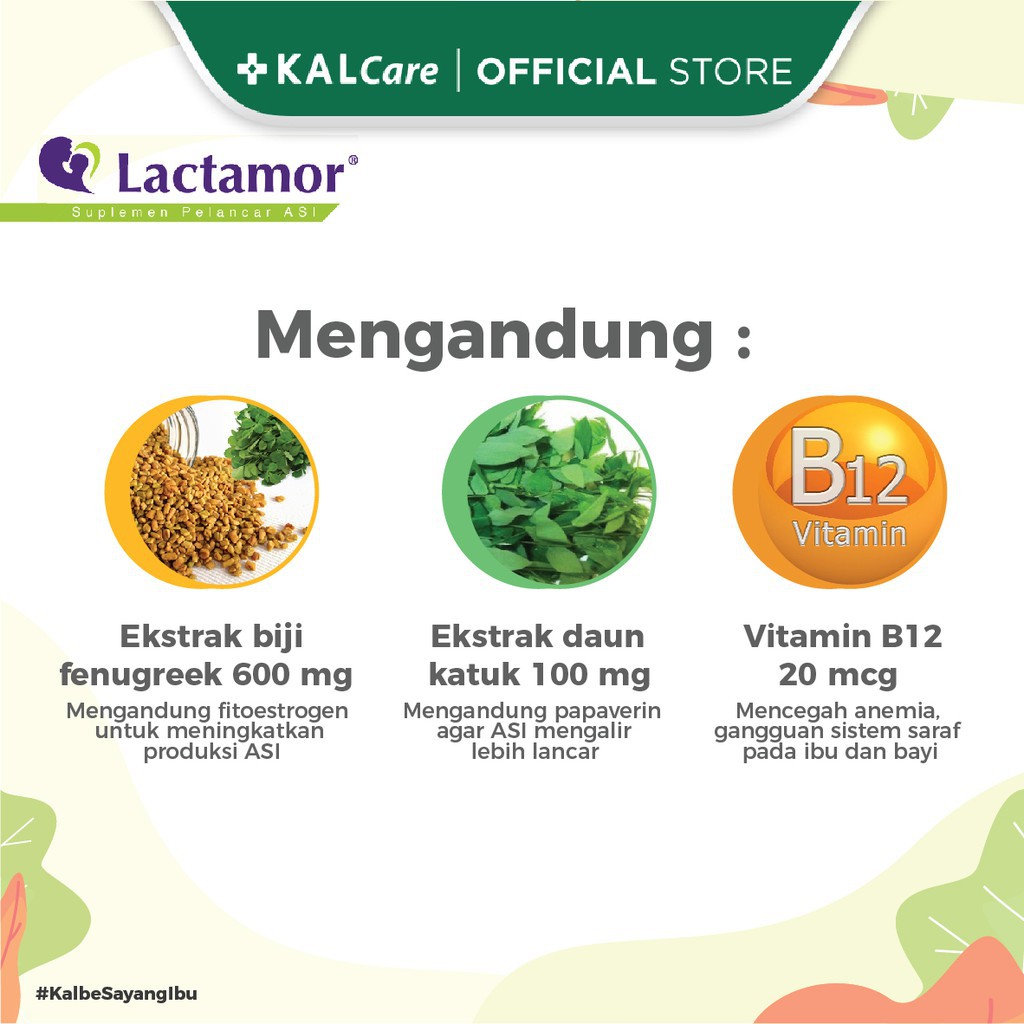 Lactamor (6 Strip) Suplemen Ibu Menyusui / Pelancar Asi