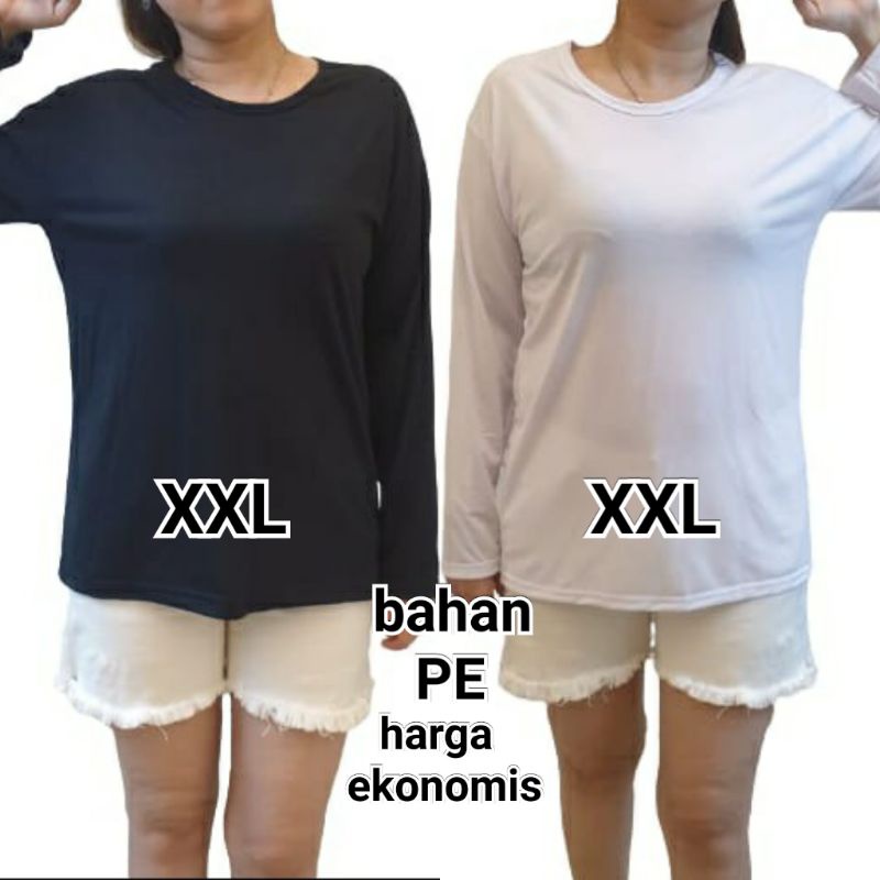 murah meriah PE kaos tgn panjang bahan M.L.XL.XXL.XXXL.