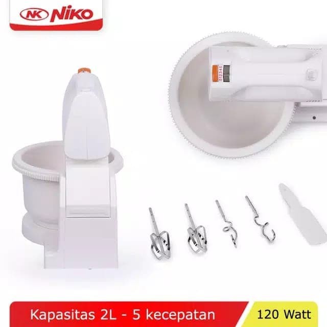 NIKO NK 628 - Mixer Com 2 Liter / Stand Mixer 2 Liter