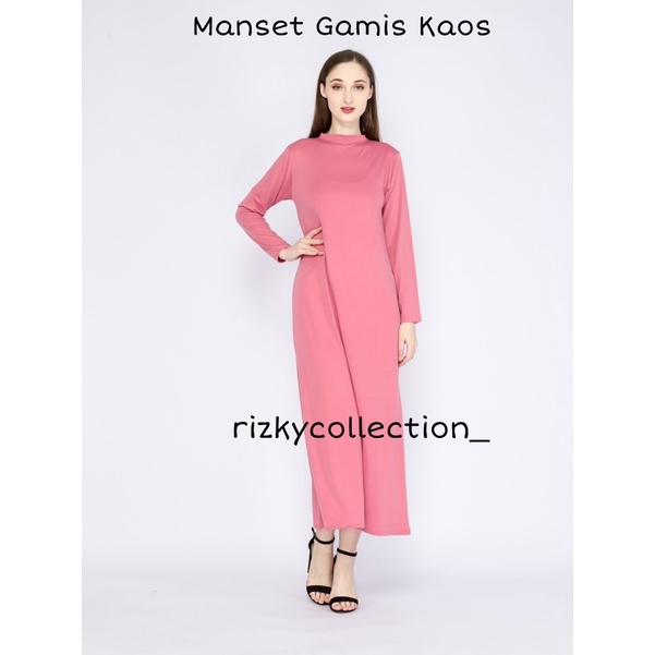 Manset Gamis Bahan Kaos Jumbo Dan Standar
