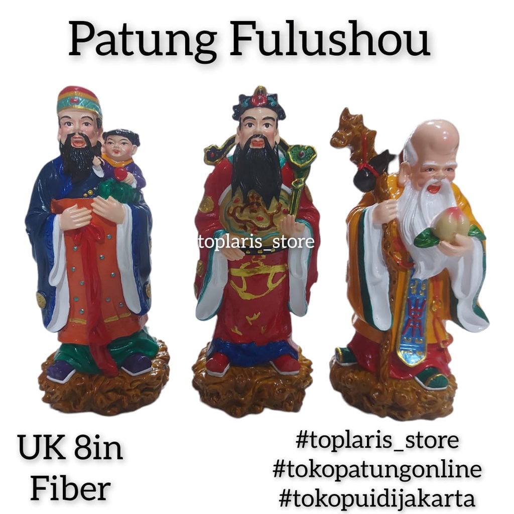 Patung Fulushou Fuluso Fiber 8in 022