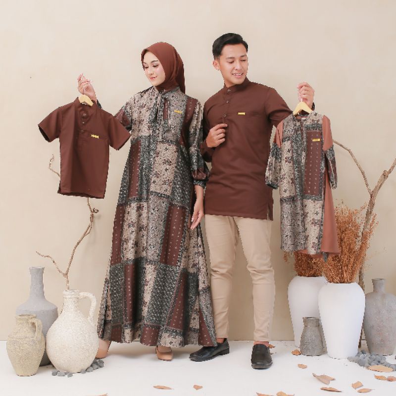 FAMILY SET CASSIA SERIES DYN CLOTHINGLINE  | GAMIS SARIMBIT | BAJU LEBARAN KELUARGA | CASSIA DRESS |