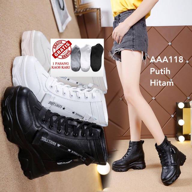 Sepatu Wedges Wanita impor Korea #AAA118