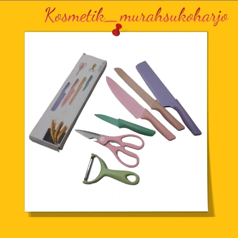 PISAU SET EVCRIVERH WARNA WARNI 6 in 1 ORIGINAL DUS BUKAN MAGNET /PISAU JERAMI