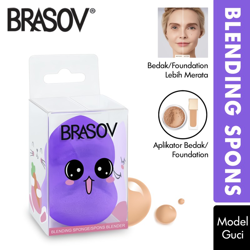 BRASOV - Beauty Blender | Tear Drop | spons blending sponge warna random