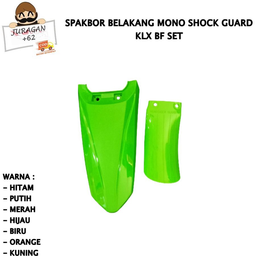 SPAKBOR SET KLX BF BIG FOOT150 250 DTRACKER BELAKANG COVER LUMPUR MONOSHOCK D TRACKER