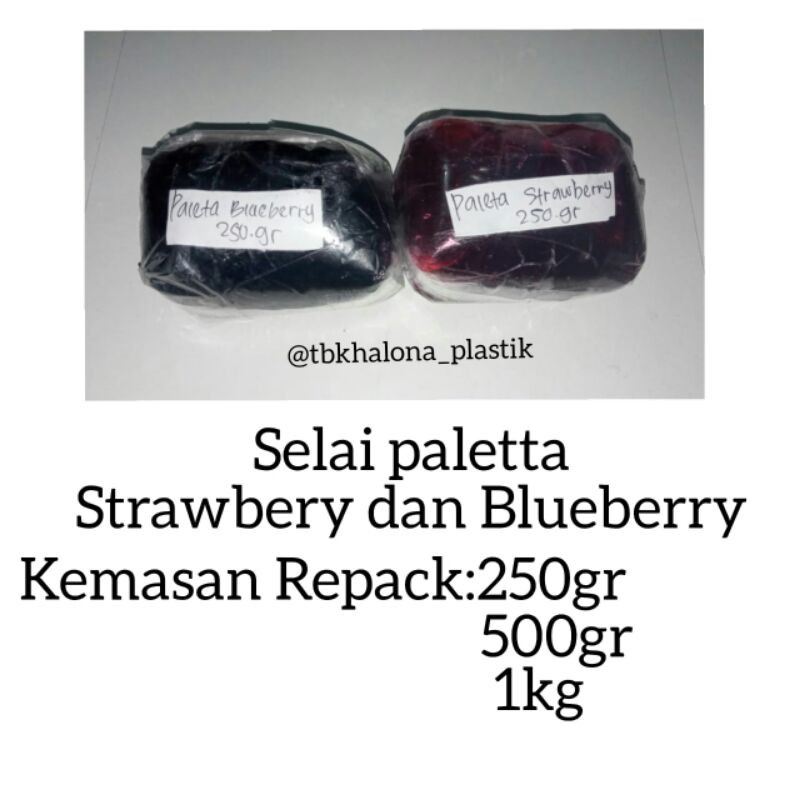 

Selai Strawberry dan Blueberry Paletta (250gr)