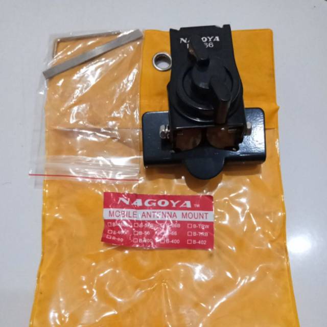 Bracket Nagoya RB 66 hitam, breket antena mobil kap pintu mobile antenna mount murah besi rig ht