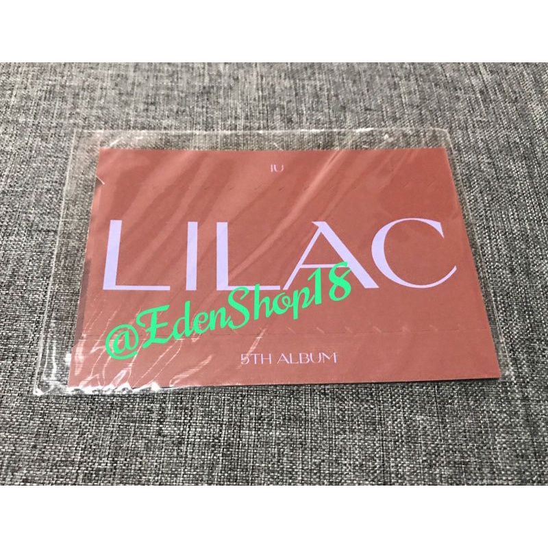 IU Message Card Lilac - Official