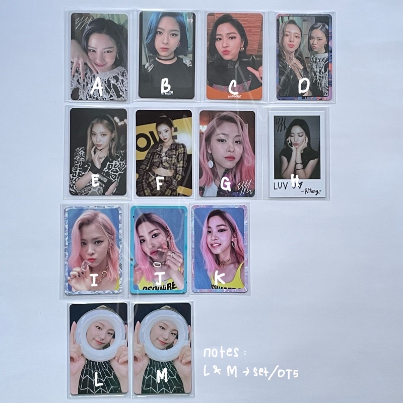 itzy ryujin photocards wannabe icy