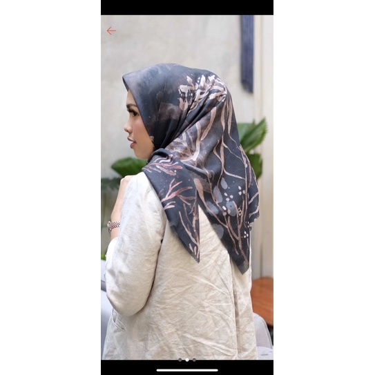 Buttonscarves twilight black venus satin