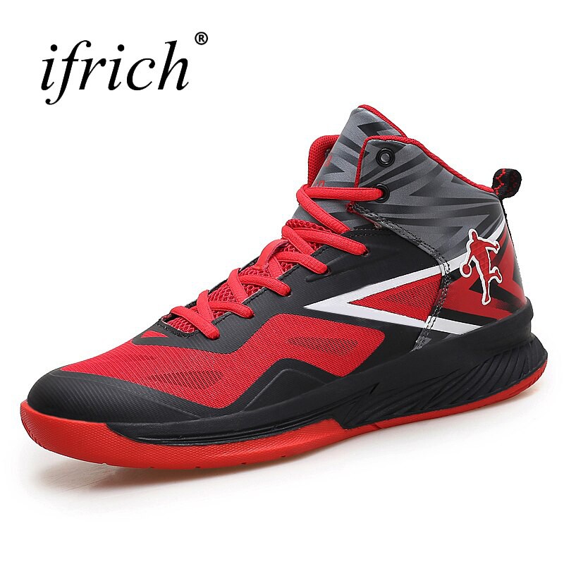 Sepatu basket laki-laki Ifrich 2019 Man Sport Basketball Shoes Big Size Men Gym Athletic Shoes High