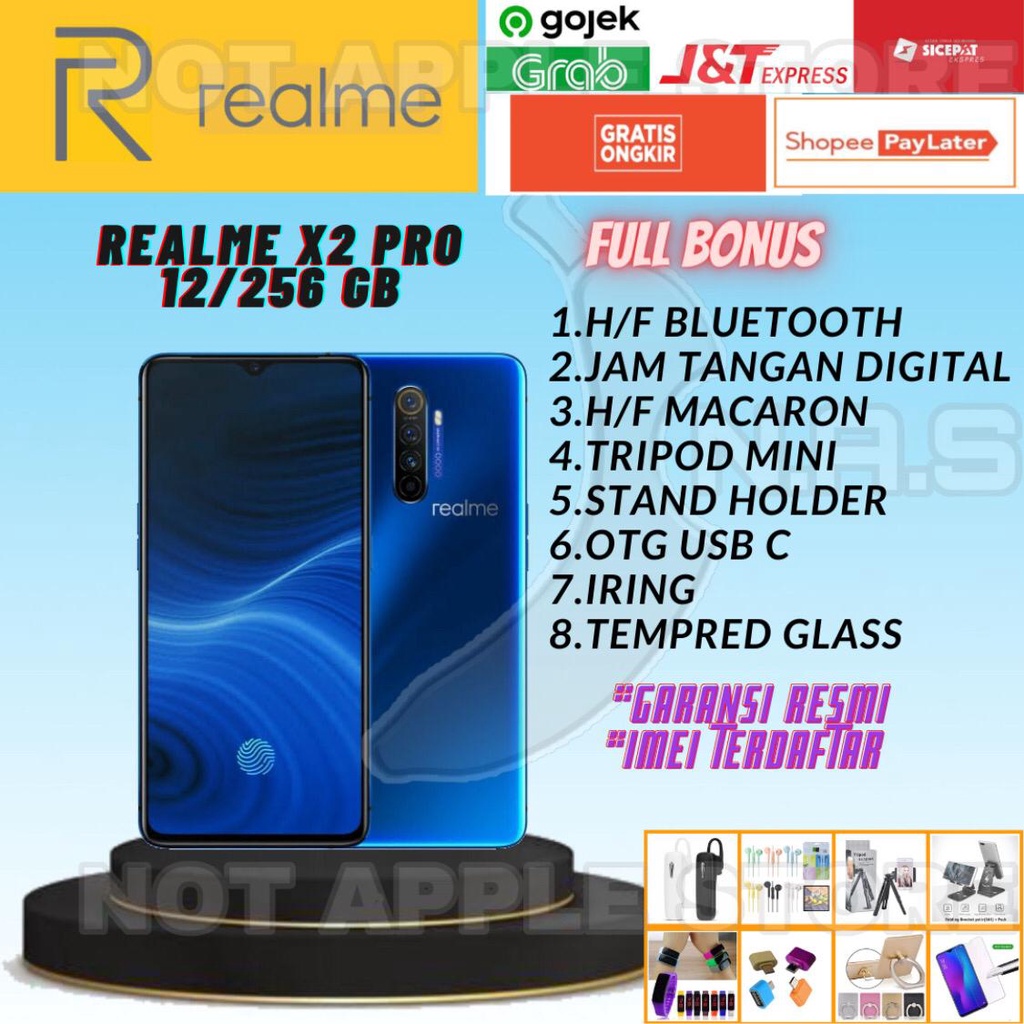 REALME X2 PRO RAM 12/256GB NEW BARU GARANSI RESMI