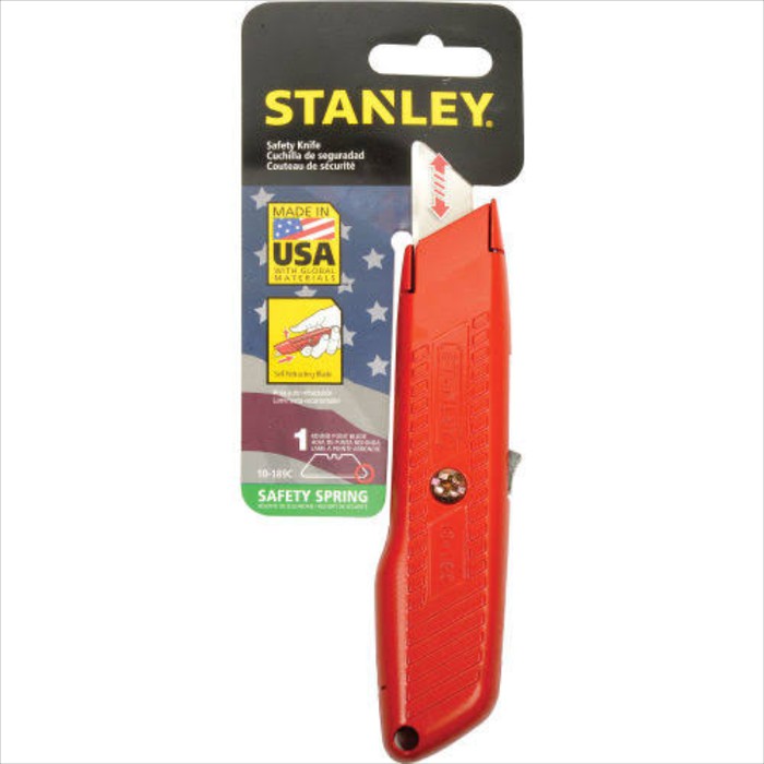 

Stanley Pisau Cutter Interlock Safety Utility Knife 10-189C