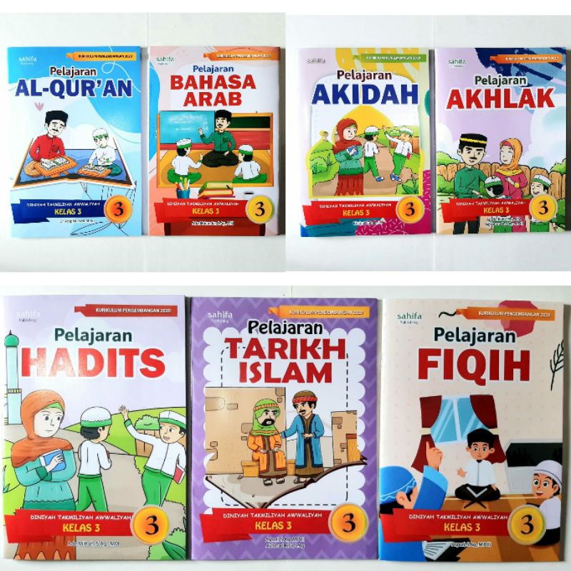 Buku Paket MDTA kelas 3 (setara kelas 5 SD) Sahifa - Kurikulum 2020