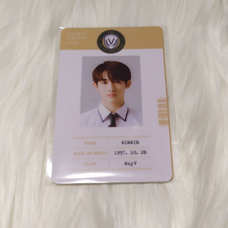 BOOKED @weishennis c.o 25.7 (Official) Student ID Card Winwin B2S 2021 Back to School Kit WayV