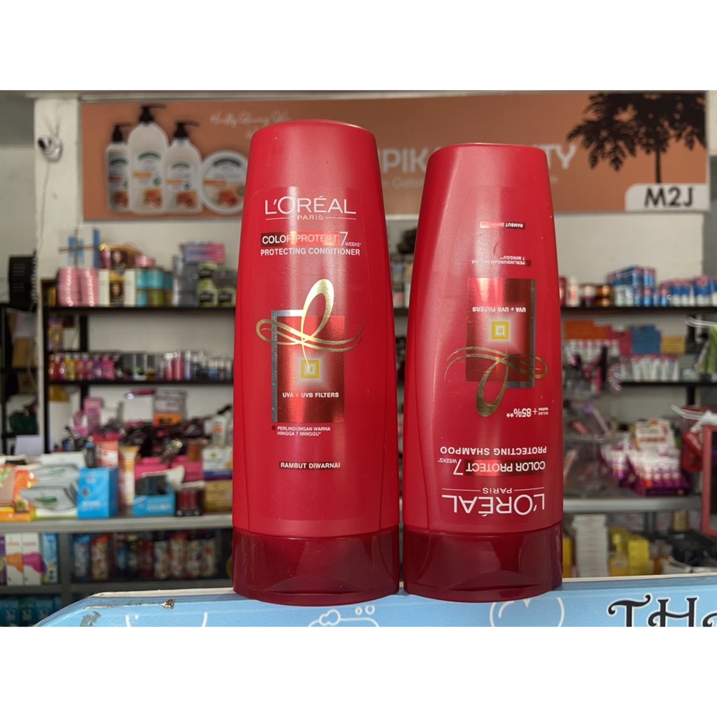 Color protect 7 series -- loreal shampo color protec 7 weeks -- loreal color protect conditioner