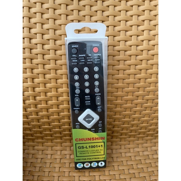 REMOTE TV POLYTRON LED LCD AKKOSTAR 81F579 CHUNSIN L-1001+1 LANGSUNG PAKAI TANPA SETTING