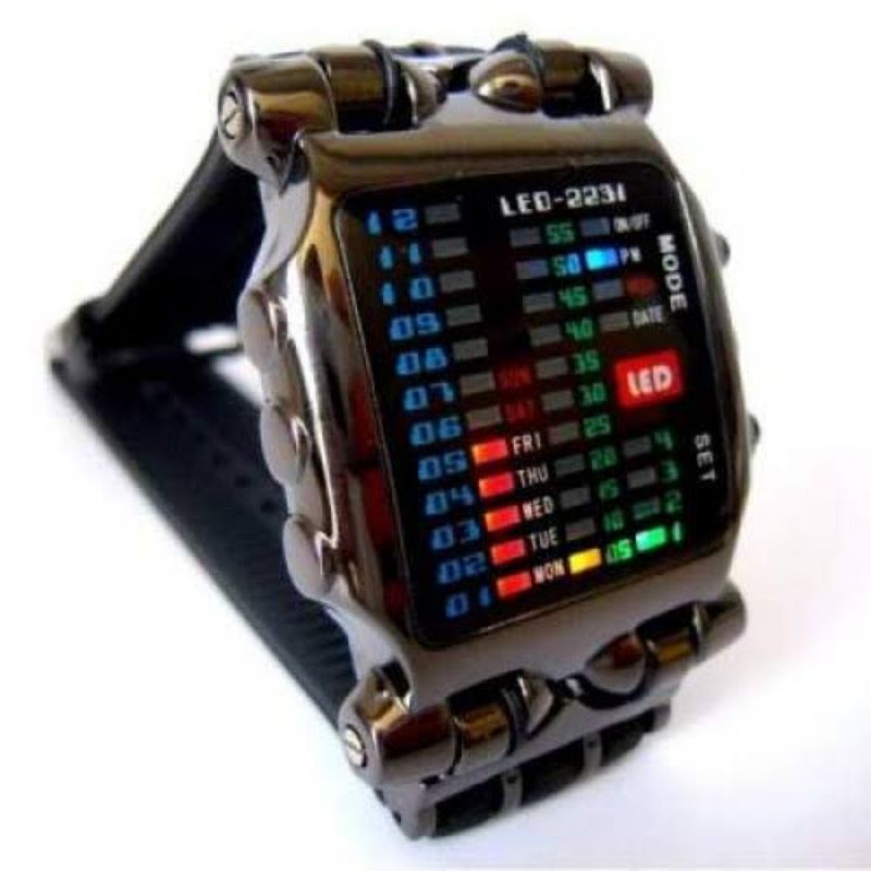 Jam Tangan Binary Led Jam Tangan Iron Jam Tangan Pria Jam Tangan Terlaris