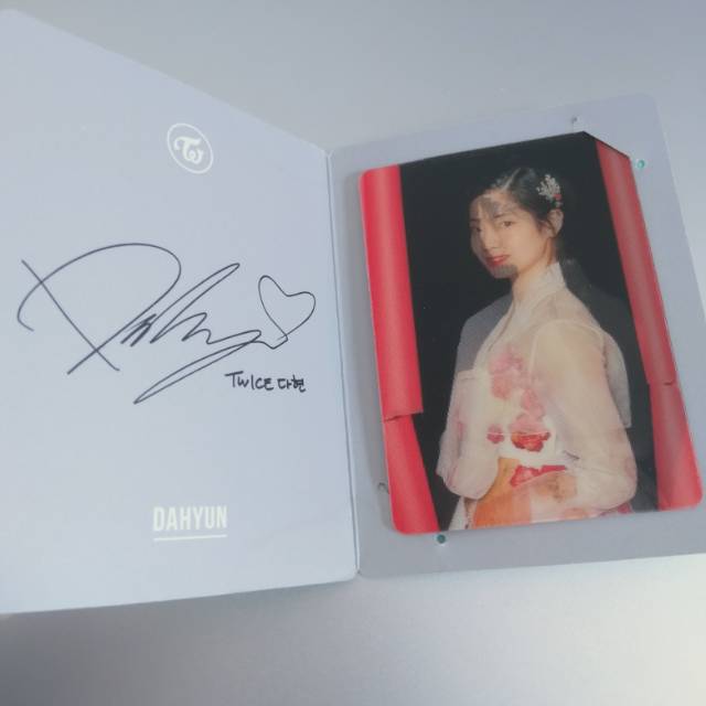 TWICE ALBUM PAGE TWO SPECIAL LENTICULAR PHOTOCARD OFFICIAL PC DAHYUN
