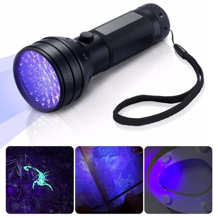 TaffLED Senter Ultraviolet UV 400nm 51 LED UV-51 - Black