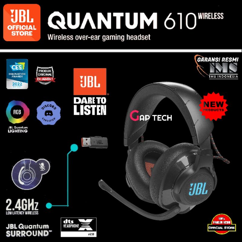 JBL Quantum 610 / Quantum610 / Q610 Wireless Over-ear Gaming Headset Original