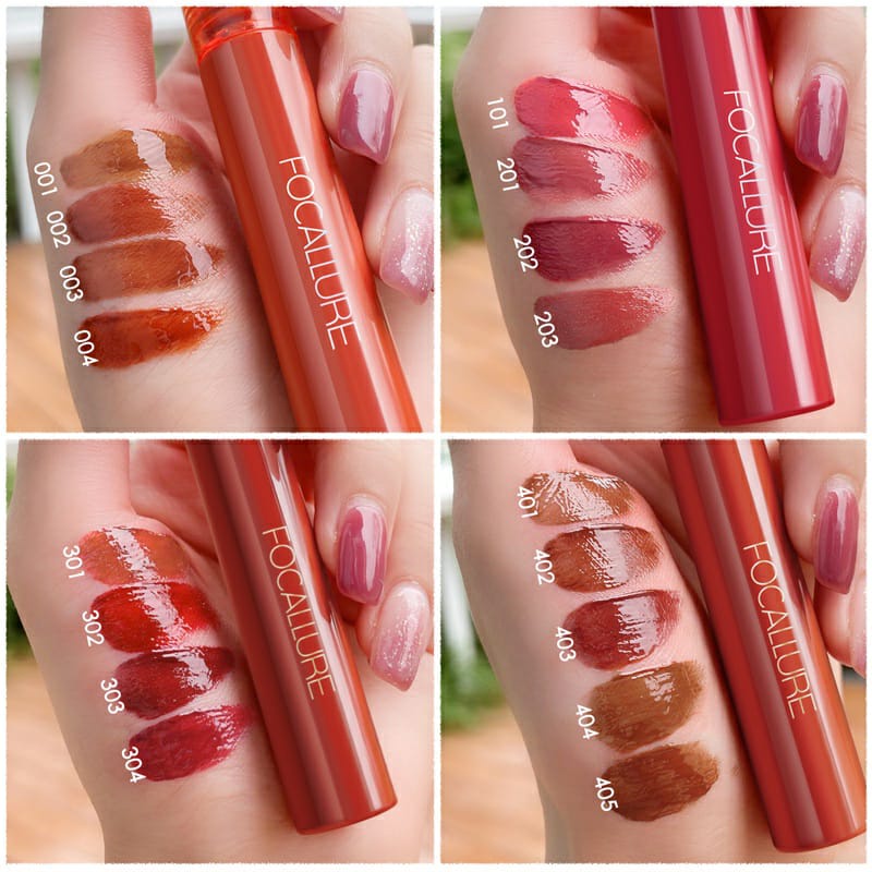 FOCALLURE Super Glossy Tint - Jelly-Clear Dewy Lip Tint - Lip Gloss FA 208 | FA208