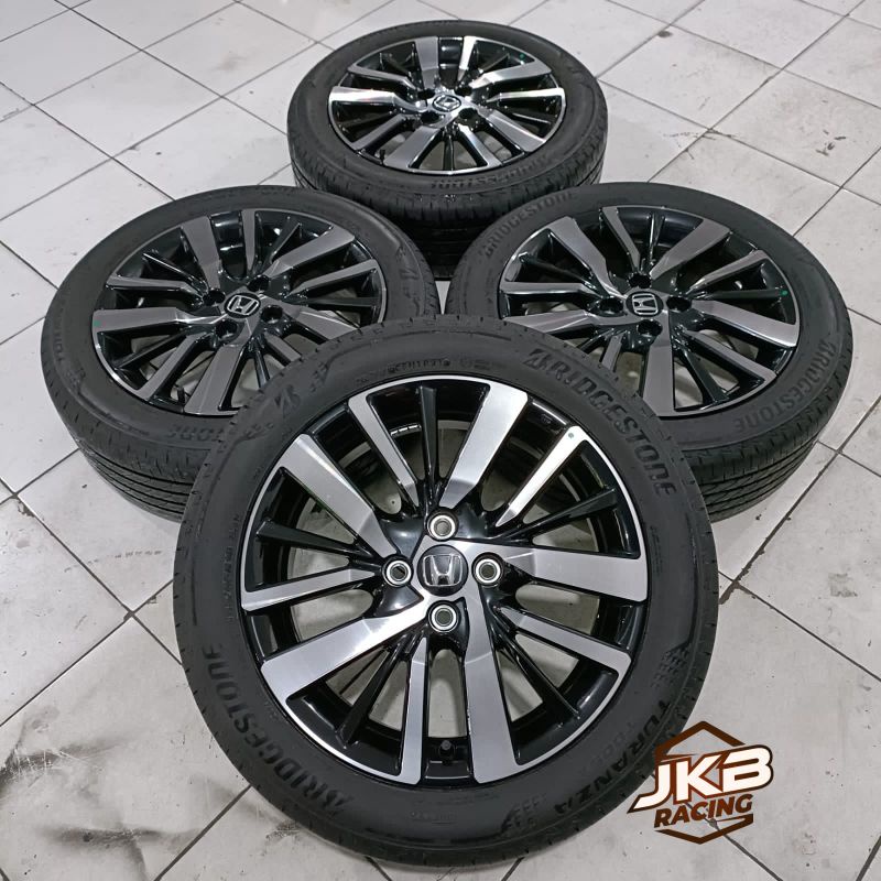 VELG MOBIL BEKAS OEM CITY HATCHBACK R16 PCD 4X100 + BAN 185/55 R16 BRIDGESTONE