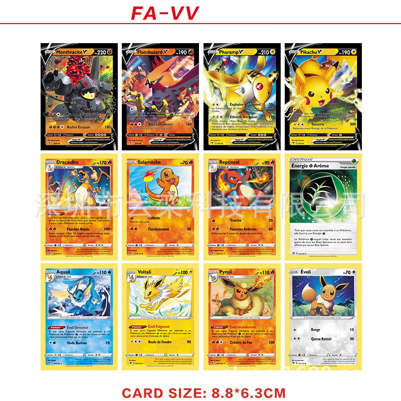 &lt; Tersedia &gt; 100pcs/box Kartu Pokemon Asli Mainan 100V MAX GX Battle Versi Inggris Kartu Charizard Pikachu Mainan Anak Dewasa Hadiah