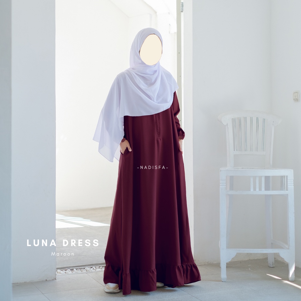 LUNA DRESS SEMI ABAYA BUSUI FRIENDLY