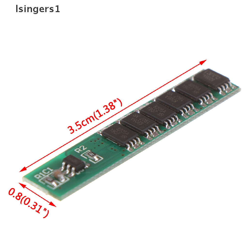 (lsingers1) Papan Pelindung Baterai Lithium 12A 1S 3.6V LiFePO4 Bahan Besi Phosphate