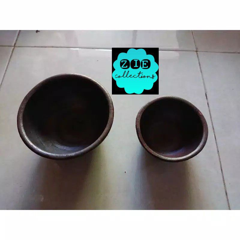 MANGKOK GERABAH TANAH LIAT 13 CM