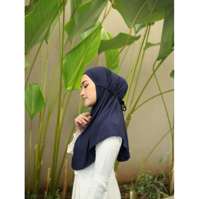 hijab instan khimar bergo maryam bahan kaos ukuran M