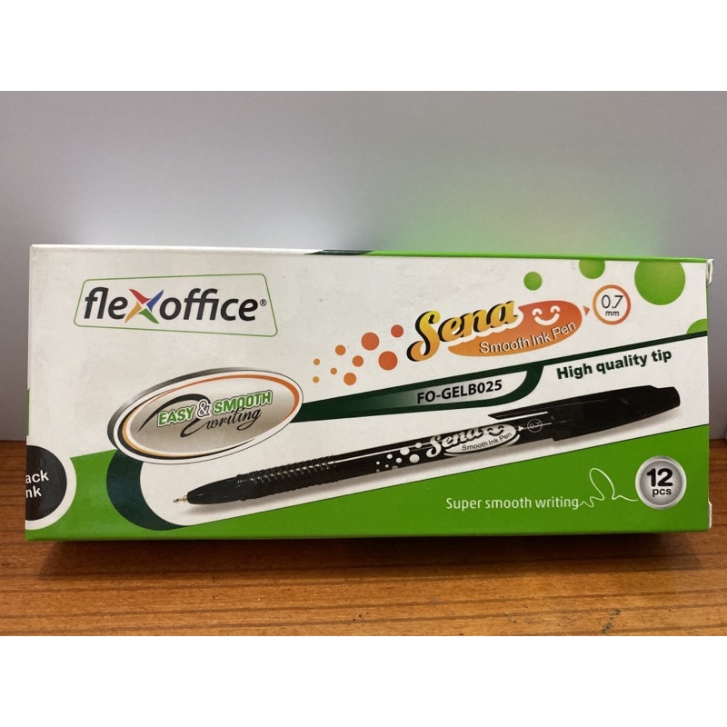 

[BOX ISI 12] PEN / PULPEN / PENA FLEXOFFICE SENA 0,7mm HITAM