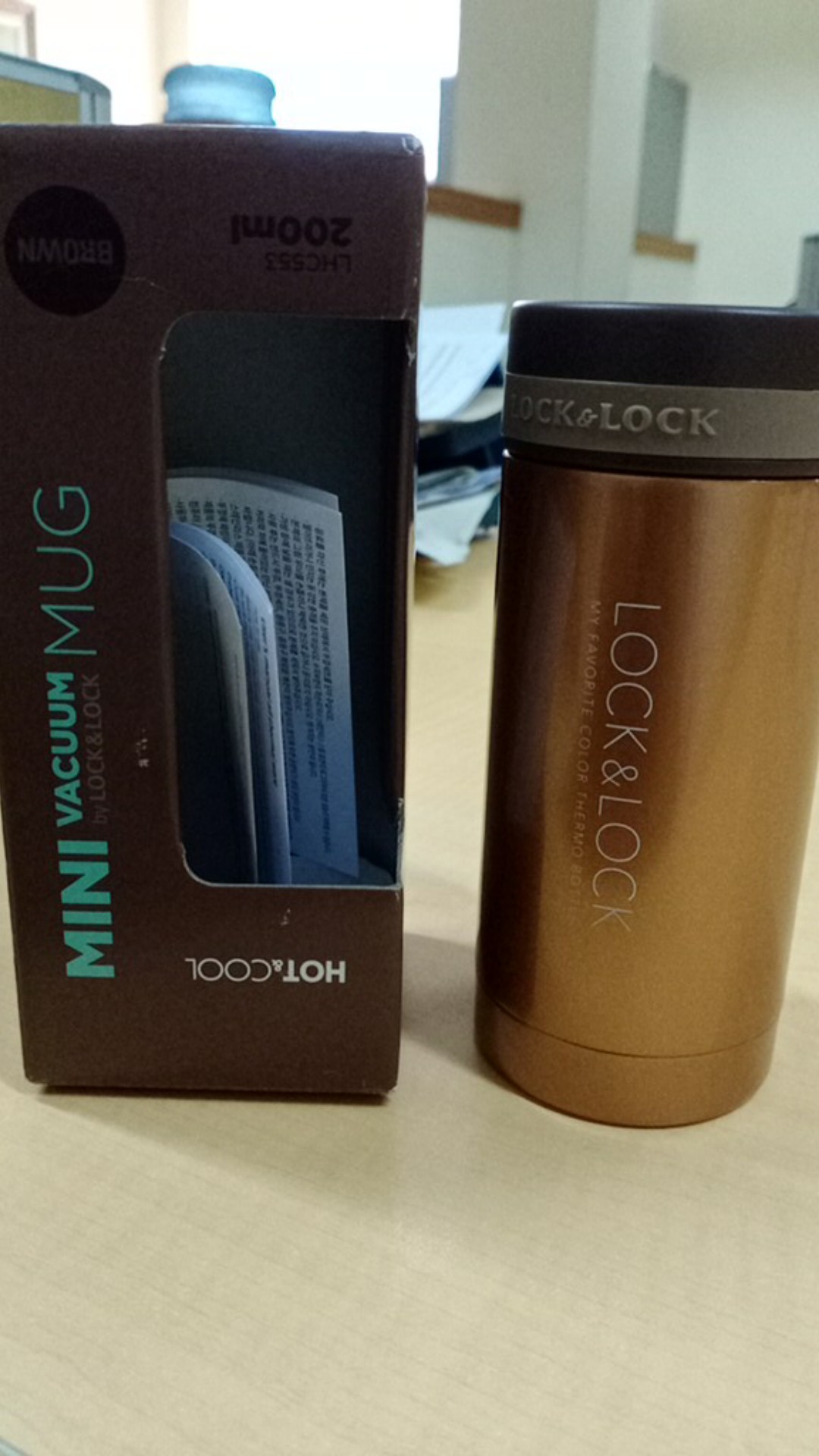 Lock & Lock Hot And Cool Tumbler Mini Mug 200ml Termos Thermos Panas Vacum Original