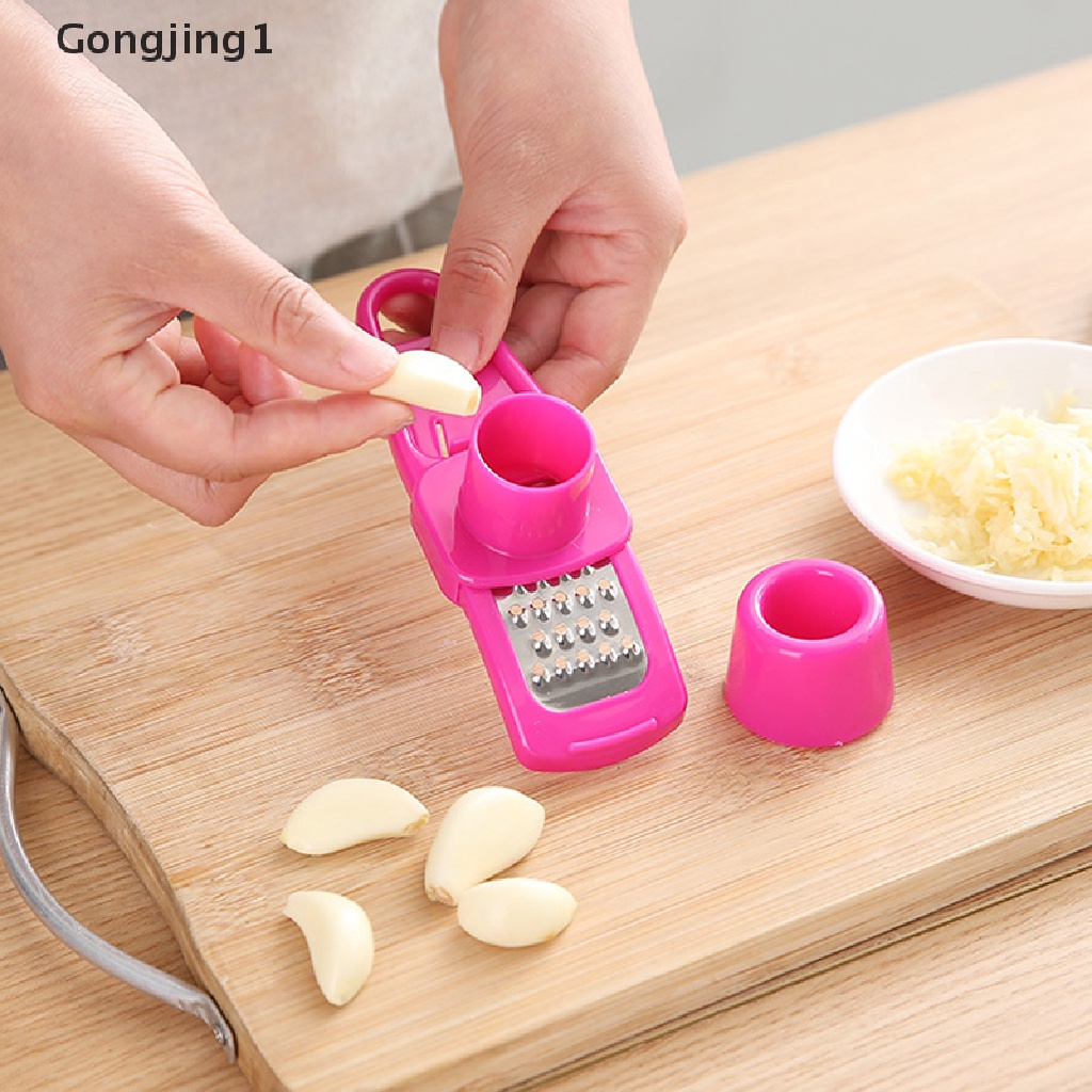 Gongjing1 Alat Penggiling Bawang Putih Model Tekan Untuk Dapur