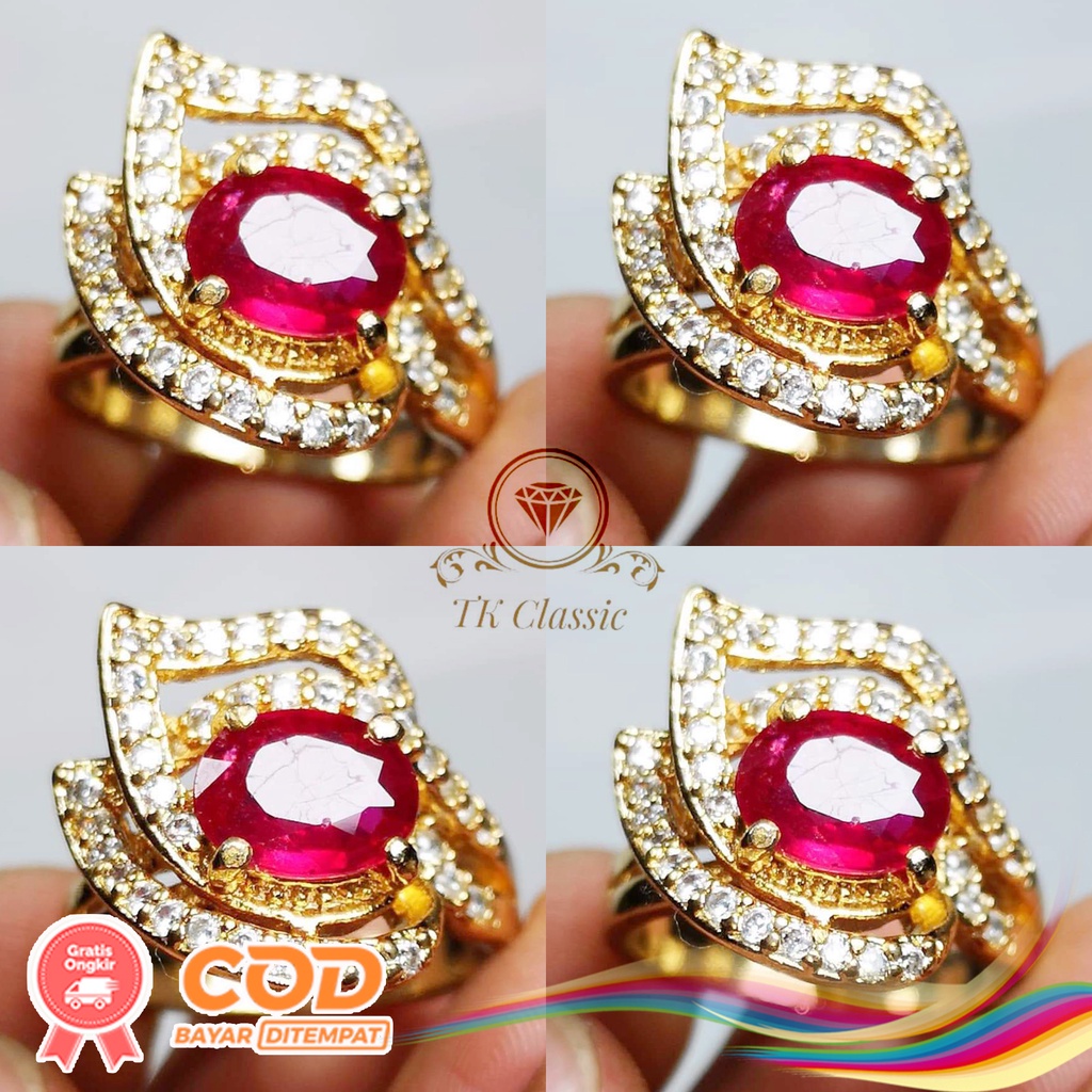 Natural Batu Permata Ruby Asli Burma