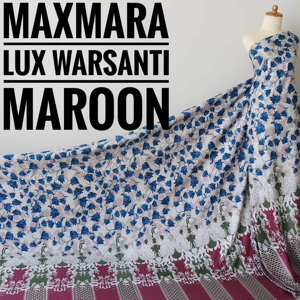 Kain Meteran Maxmara Lux Warsanti Maroon (0.5M)