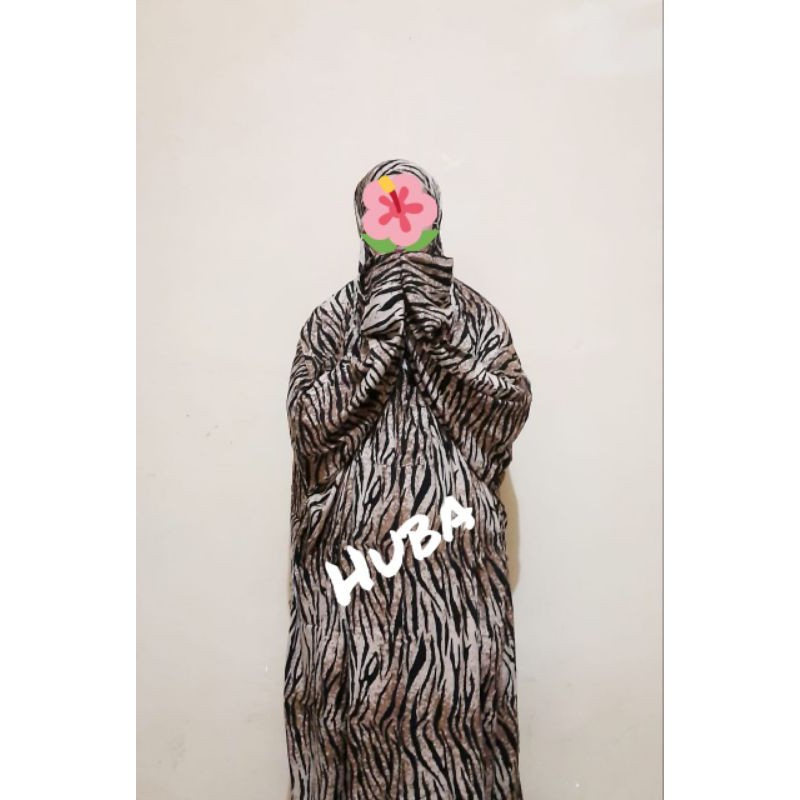 mukena terusan hadramaut bahan rayon adem